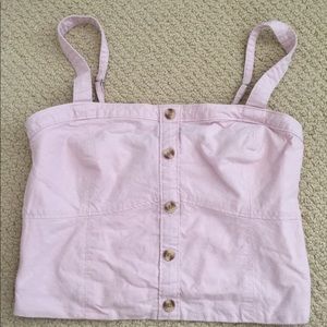 pink crop top
